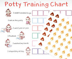 Potty Training Sticker Chart Reward Monkey Design For