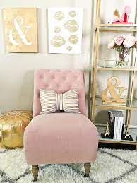 decor white marble kitchen pink chair