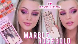 testing new marble rose gold palette