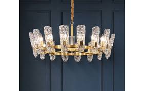 Epin Modern Crystal Glass Cup Chandelier