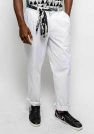 White Recycled Cotton Baldwin Pants