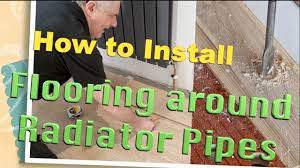 how to get around radiator pipes