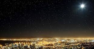 create a starry night sky in photo