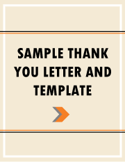Thank You Letter Template Career Services