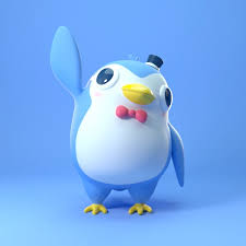 freebie penguin character cinema 4d