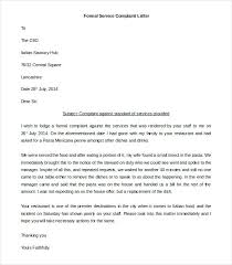 Formal Complaint Letter Template Word Official Legal