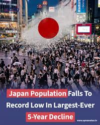 Japan's population declined by a record 3.1 million people ...