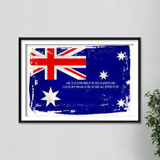 Australian Flag Photo Poster Art