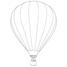 Balloon Templates Coloring Page Coloring Pages Collection