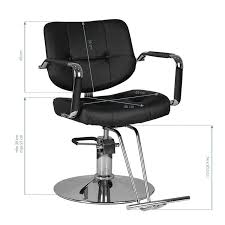 gabbiano hairdressing chair vigo black