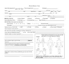 Physical Examination Form Template New Sample Employment