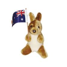 small plush kangaroo with