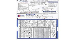 Ductulator Chart New Air Duct Sizing Calculator Slide Chart