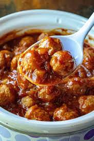 Slow Cooker Spicy Hawaiian Meatballs A Wicked Whisk gambar png