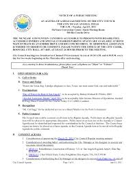 City Council April 5 2011 Agenda Packet
