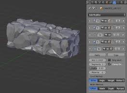 create stone wall in blender tip of