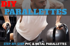 diy parallettes quick homemade pvc