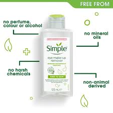 simple eye make up remover with vitamin goodness 125ml uk