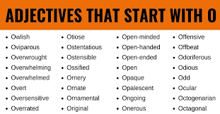 515 best adjectives that start with o
