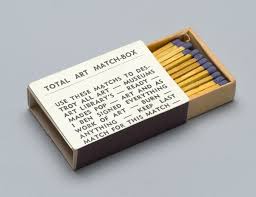 Typically, matches are made of small wooden sticks or stiff paper. Ben Vautier Total Art Match Box C 1965 Moma