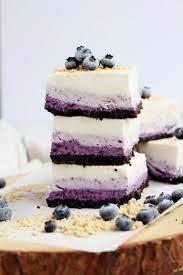 no bake blueberry cheesecake bars