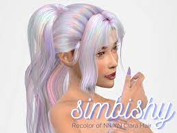holographic rainbow hair recolor
