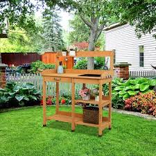 Outdoor Garden Potting Bench Table With