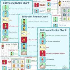 Bathroom Routine Chart Boy A Positive And Fun Approach To