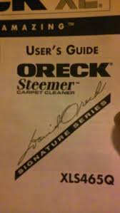 oreck xl steamer signature series