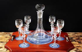 Ships Port Decanter Set With 6 Glasses