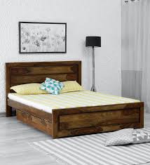 Lorenzo Solid Wood Queen Size Bed