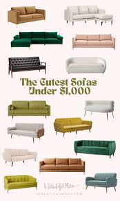 the cutest sofas under 1 000 a