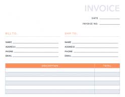 Download Simple Invoice For Services Rendered Background