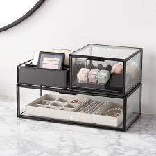 luxe acrylic large modular drawer the