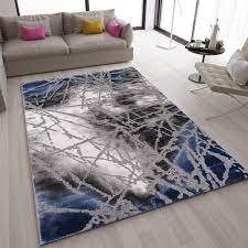 Weitere ideen zu blaue teppiche, teppich, große teppiche. Teppich Abstrakt Used Optik In Blau Grau Vimoda Homestyle