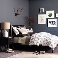 grey bedroom walls black furniture
