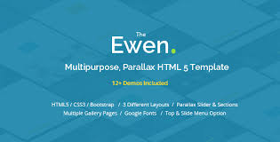 Ewen Multipurpose Html5 Parallax Template By