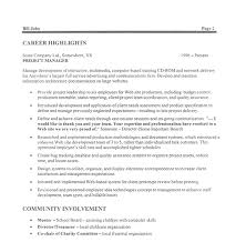 Project manager resume sample resume sample   Career help center Construction Management Resume Resume Sample Format Summary Professional  Experience Construction Management Resume Templates Senior Project Manager