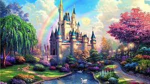 fantasy magical castle hd wallpaper