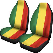 Rasta Reggae Car Seat Covers Pattern