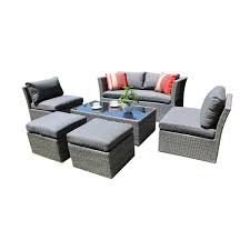 Bp Belle Patio Sunset 6 Piece Wicker