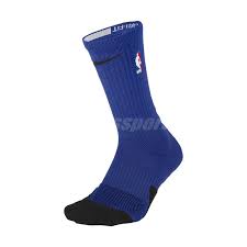 Details About Nike Men Nba Basketball Elite Crew Socks Hoops Blue Black Sports Sx5867 495