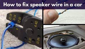 how to fix speaker wire in your car