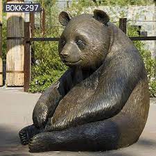 Giant Panda Bear Outdoor Bronze Animal