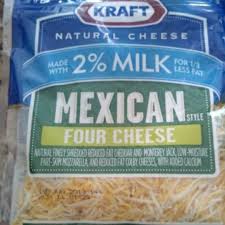 calories in kraft reduced fat mexican 4