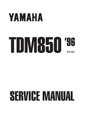 Yamaha trx850 pdf user manuals. Manual De Servicio Tdm 850 1996 By Gabriel Giner Issuu