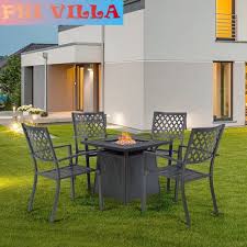 5 Pieces Patio Furniture Set With Gas