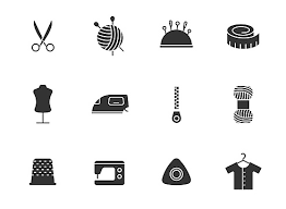 Silhouette Yarn Icon For Web And Print