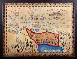 Map Of The Ponderosa Ranch From Bonanza