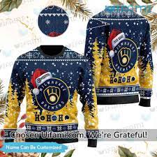 brewers christmas sweater custom unique
